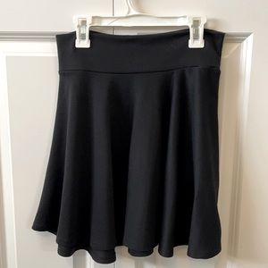 Black high waisted skirt